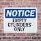 Signmission Empty Cylinders Only, 14 in W x Rectangle, Plastic OS-2PACK-NS-P-1014-L-12021 - alternate 4